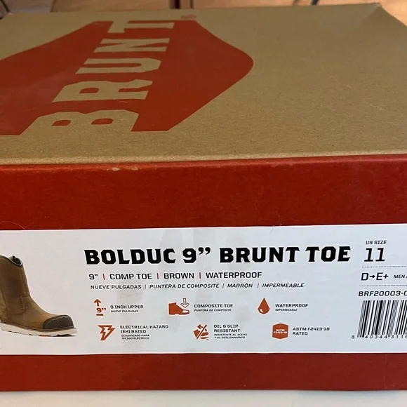 Brand New Brunt Bolduc 9” Boots with composite toe NIB - Picture 2 of 9